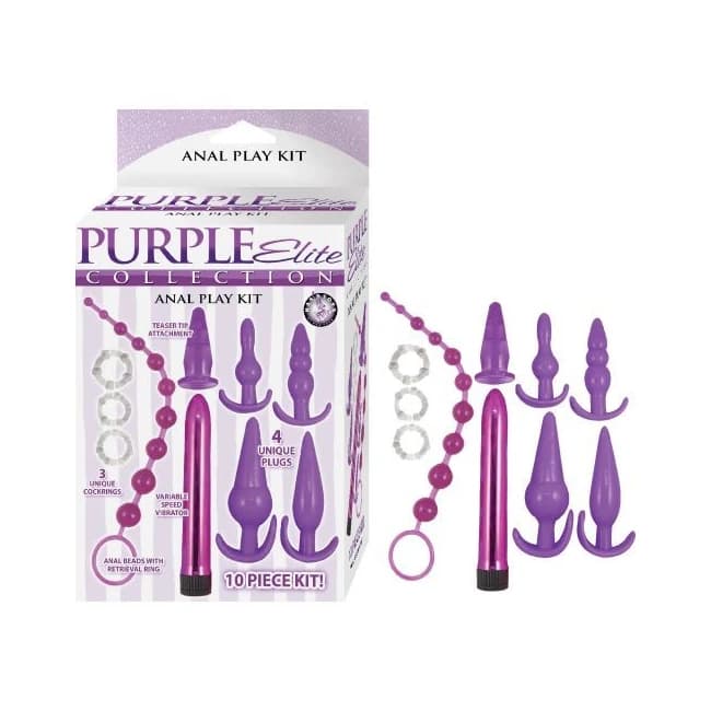 Purple Elite Collection Anal Play Kit Purple - Image 1