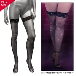 Radiance Plus Size Thigh High Stockings - Image 5