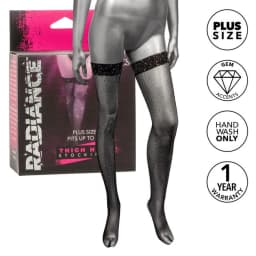 Radiance Plus Size Thigh High Stockings - Image 6