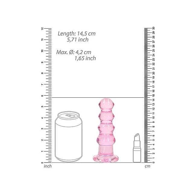 Realrock Curvy Dildo or Butt Plug Pink - Image 4