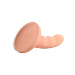 Ren 6in Silicone Dildo Peach, image 3