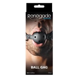 Renegade Bondage Ball Gag Black - Image 2