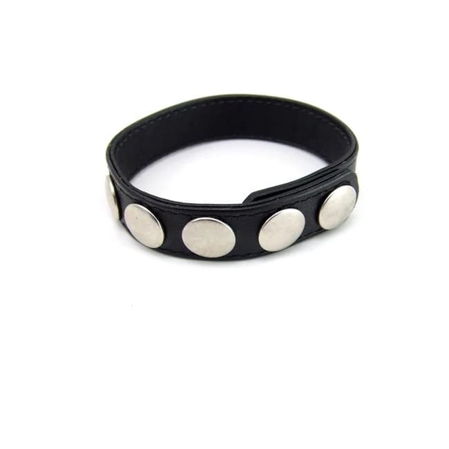Ring Leather 5 Snaps Black - Image 3