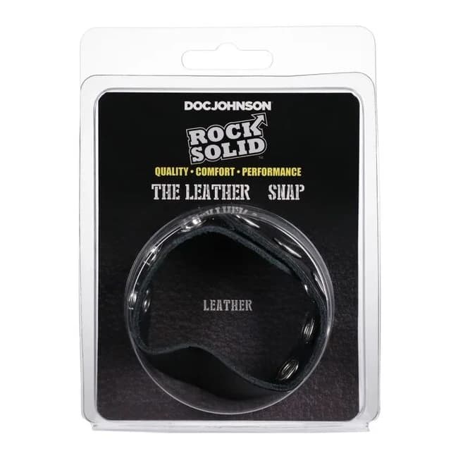 Rock Solid Leather 5 Snap Black - Image 1
