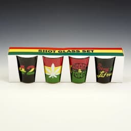 Set of 4 Roast & Toast Shot Glasses - Image 2