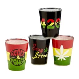 Set of 4 Roast & Toast Shot Glasses - Image 5