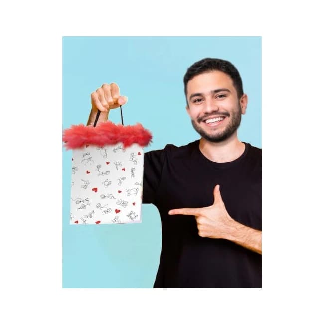 Sex Position Stick Figure Gift Bag - Image 1