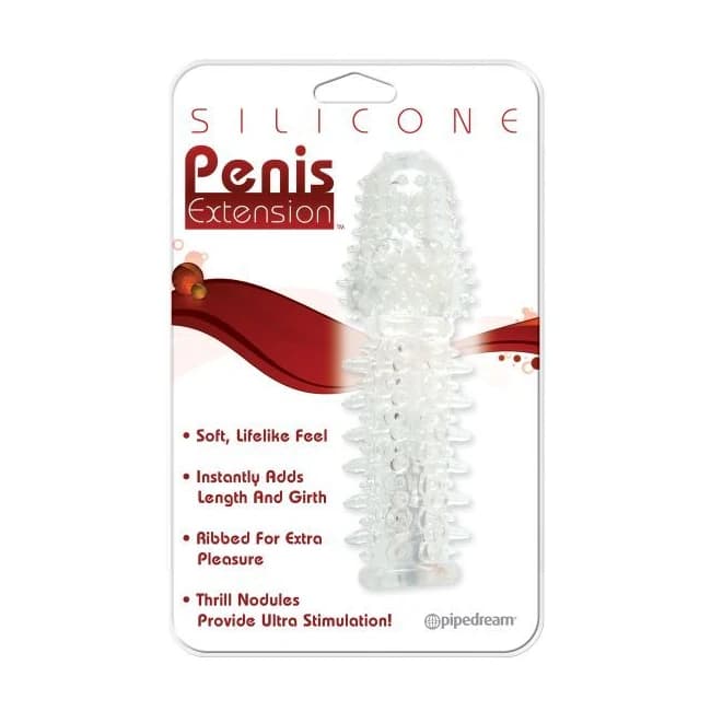 Silicone Penis Extension Clear - Image 1