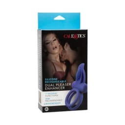 Silicone Rechargeable Dual Pleaser Enhancer, image 3