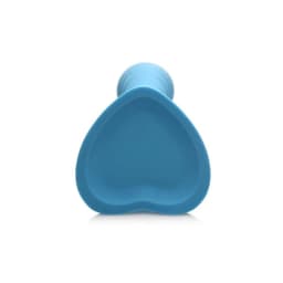 Simply Sweet Ribbed Silicone Dildo Blue, image 7