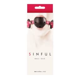 Sinful Ball Gag Pink - Image 1