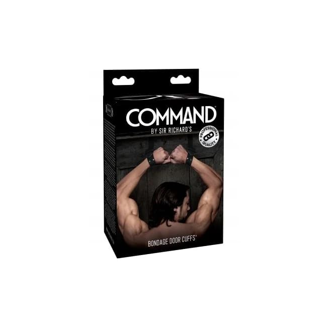 Sir Richard's Command Bondage Door Cuffs - Image 1