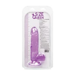 )Size Queen 6in Purple, image 2