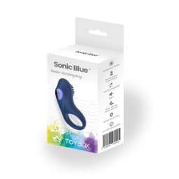 Sonic Blue Vibrating Mini Vibrator - Image 2