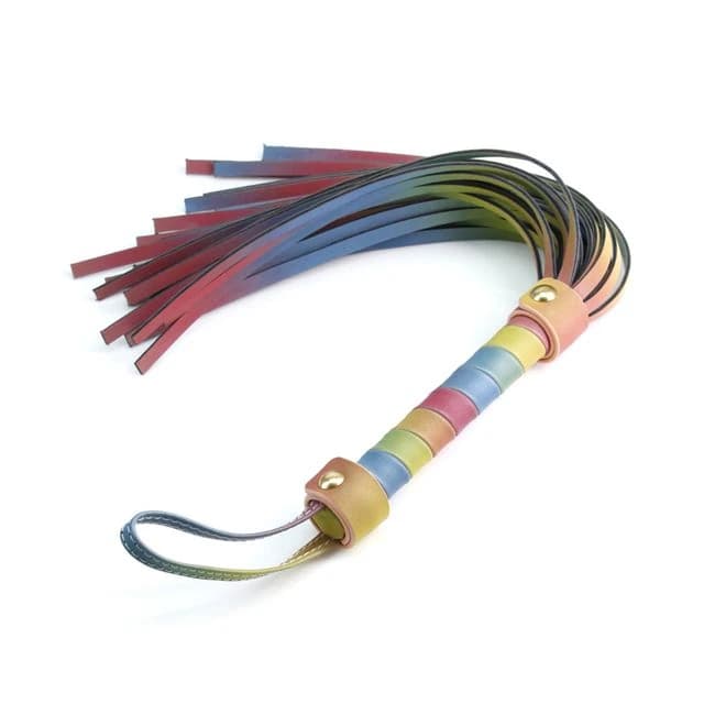 Spectra Bondage Flogger Rainbow - Image 1