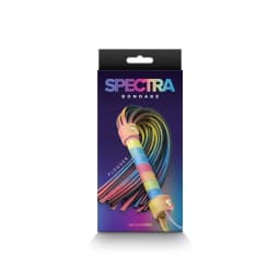Spectra Bondage Flogger Rainbow - Image 2