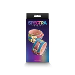 Spectra Bondage Wrist Cuffs Rainbow, image 2