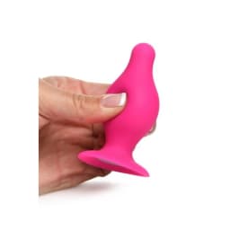 Squeeze-It Tapered Anal Plug Pink Small, image 1