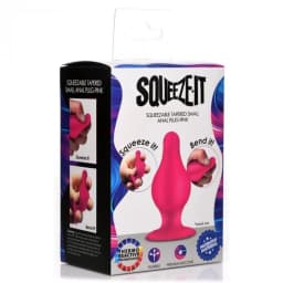 Squeeze-It Tapered Anal Plug Pink Small, image 4