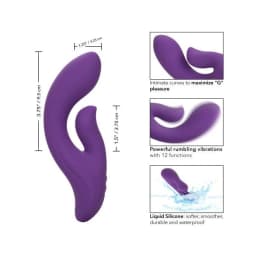 Stella Liquid Silicone Dual Pleaser Purple, image 5