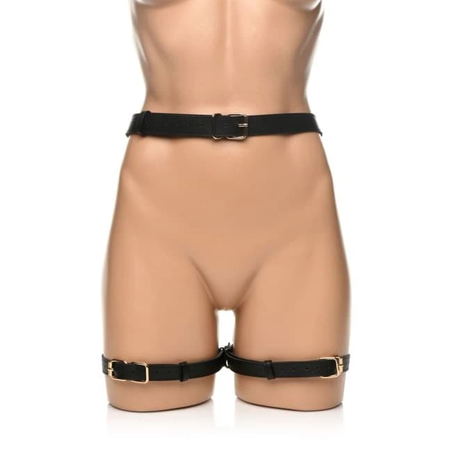 Strict Bondage Harness W/ Bows Black Xl/2xl - Image 2