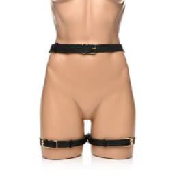 Strict Bondage Harness W/ Bows Black Xl/2xl - Image 2