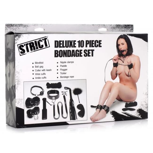 Strict Deluxe 10pc Bondage Set - Image 1