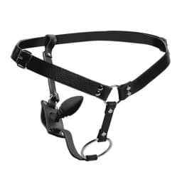 Strict Male Harness w/ Silicone Butt Plug, image 1