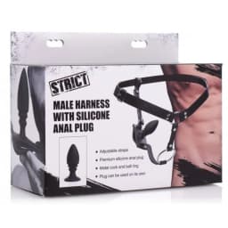 Strict Male Harness w/ Silicone Butt Plug, image 6