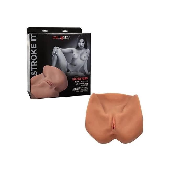 Stroke It Life-size Pussy Brown - Image 1