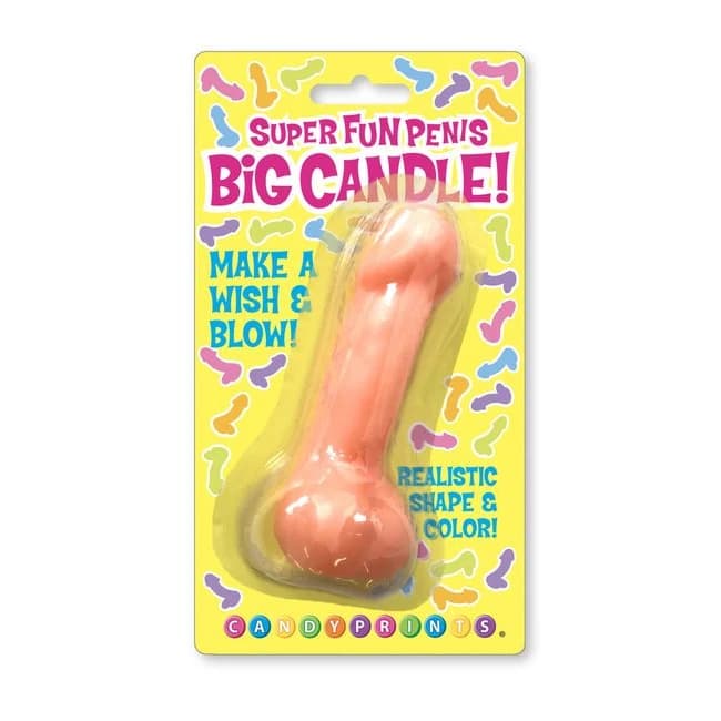 SUPER FUN BIG CANDLE PINK  - Image 1