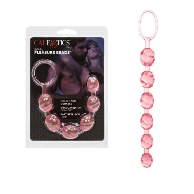Swirl Pleasure Beads Pink - Image 1