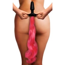 Tailz Hot Pink Pony Tail Anal Plug, image 1