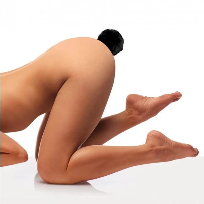 Tailz Oynx Bunny Tail Anal Plug Black - Image 1