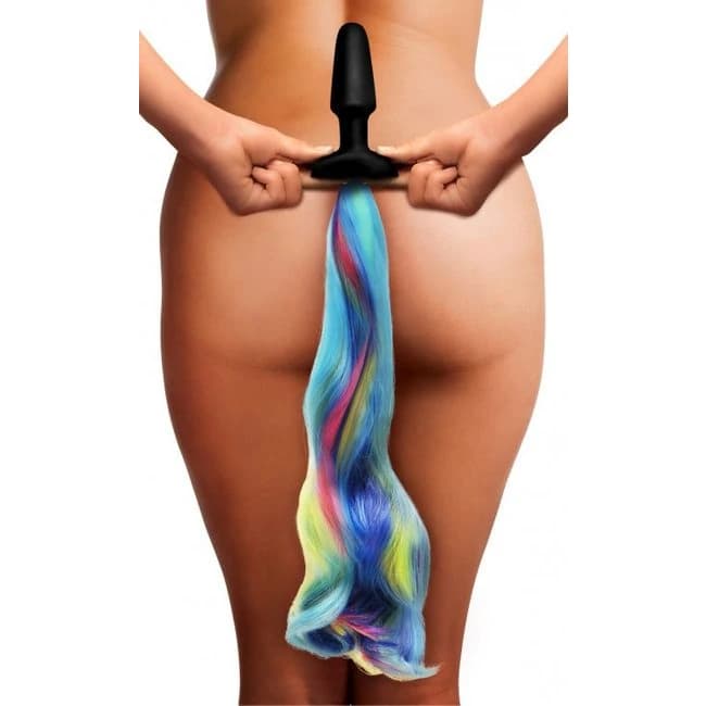 Tailz Rainbow Pony Tail Anal Plug - Image 1