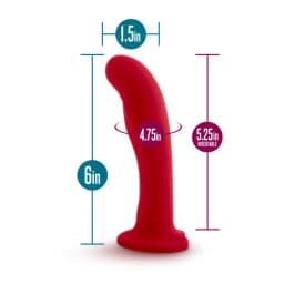 Temptasia Jezebel Crimson Red Dildo, image 6