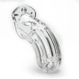 The Curve Kit 3.75in Clear Cock Cage, image 3