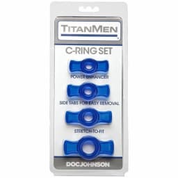 Titanmen Cock Ring Set Blue Cd, image 2
