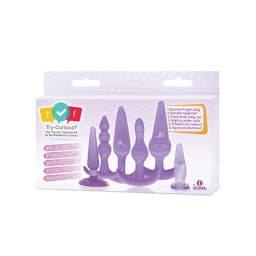 Try-curious Anal Plug Kit Purple - Image 1