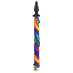 Unicorn Tails Rainbow Butt Plug, image 2