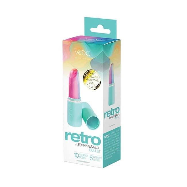 Vedo Retro Rechargeable Bullet Turquoise - Image 1