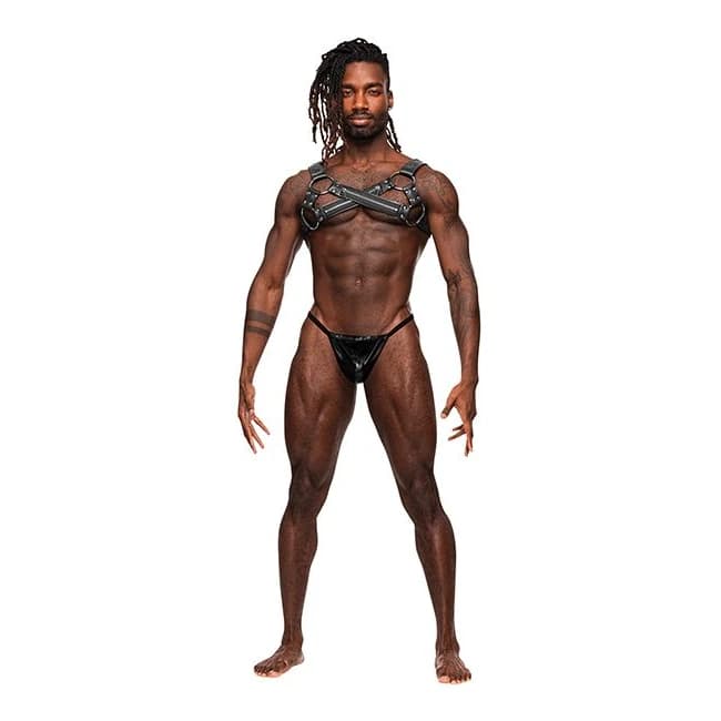 Virgo Leather Harness Black O/s - Image 1
