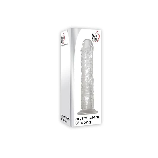 (wd) Adam & Eve Crystal Clear Dong - Image 1