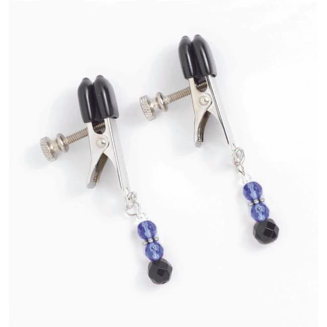 (wd) Adj Clamp W/ Blue Beads - Image 1