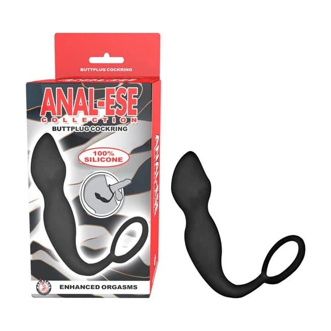 (wd) Anal-ese Collection Buttp Cockring Black - Image 1