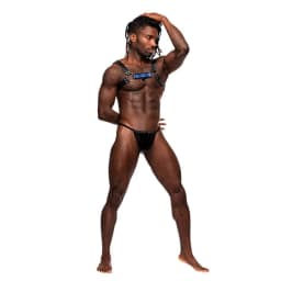 Aries Leather Harness Bla Blue O/S, image 2