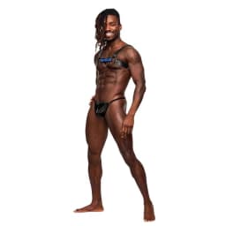 Aries Leather Harness Bla Blue O/S, image 4