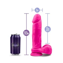 Au Naturel Bold Massive 9 Dildo Pink, image 4