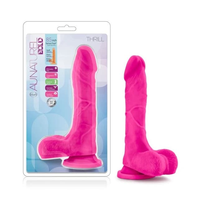 (WD) AU NATUREL BOLD THRILL 8. DILDO PINK  - Image 1