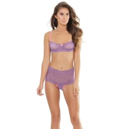 Bra & High Waisted Thong Lavender/pink Large, image 2